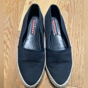 Black Prada cloth espadrilles size 36.5